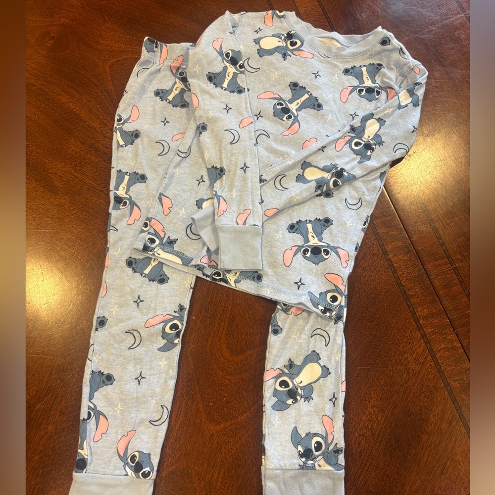 Blue Stitch Pajama Set